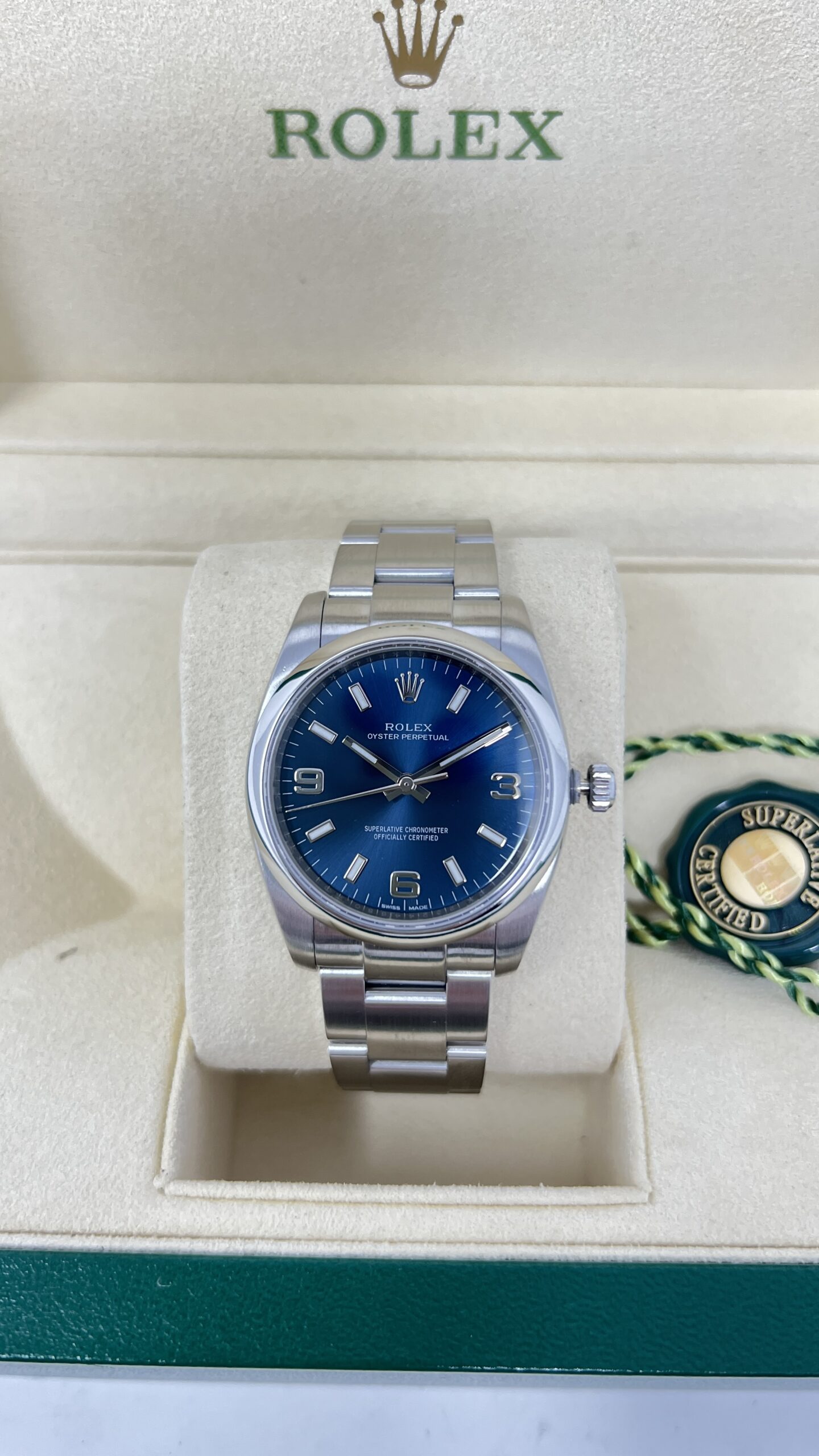 Oyster Perpetual 34mm Ref.114200 Full Set 2015