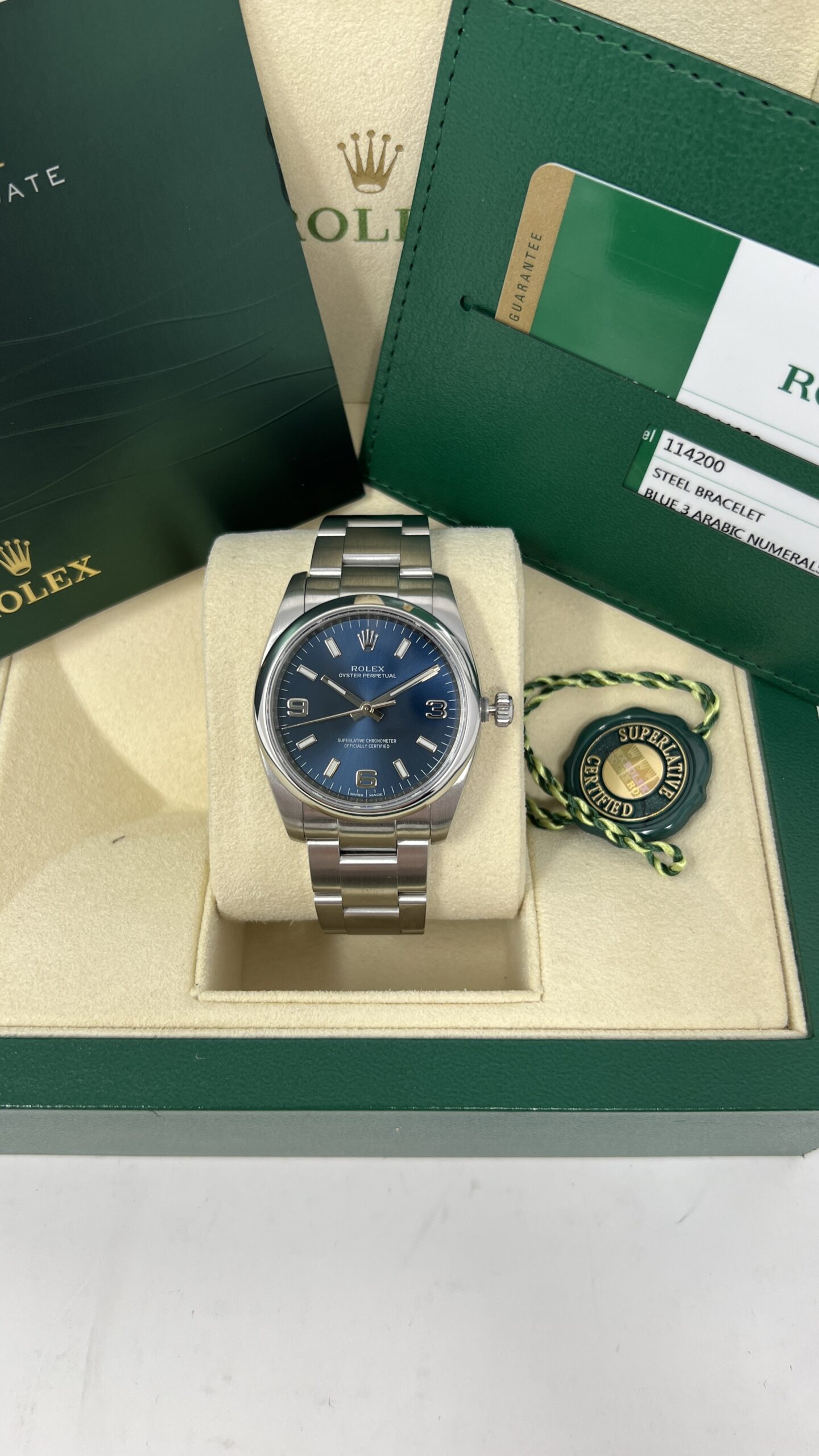 Oyster Perpetual 34mm Ref.114200 Full Set 2015 - immagine 3