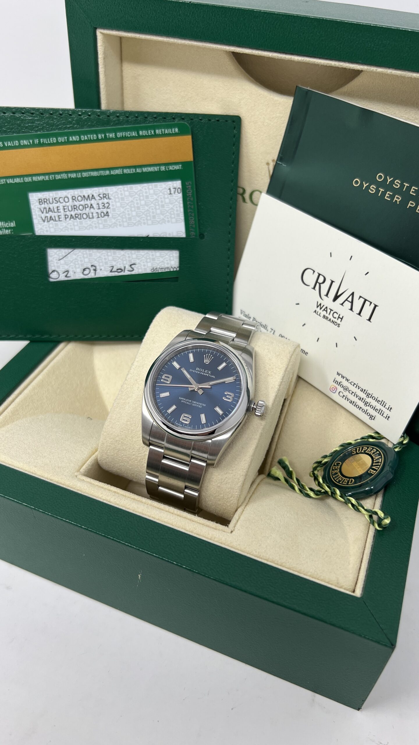 Oyster Perpetual 34mm Ref.114200 Full Set 2015 - immagine 14