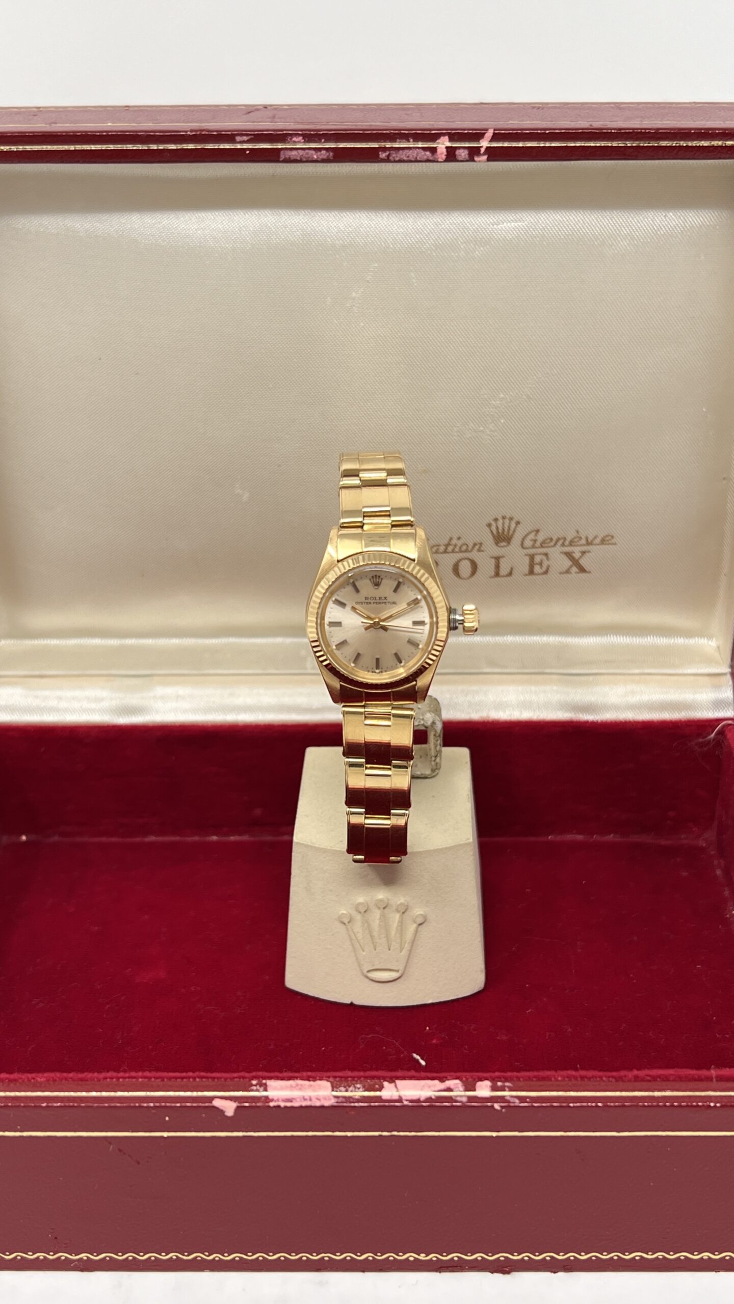 Rolex Oyster Perpetual Ref. 6719 Oro Giallo 18K Full Set + Service Rolex - immagine 4