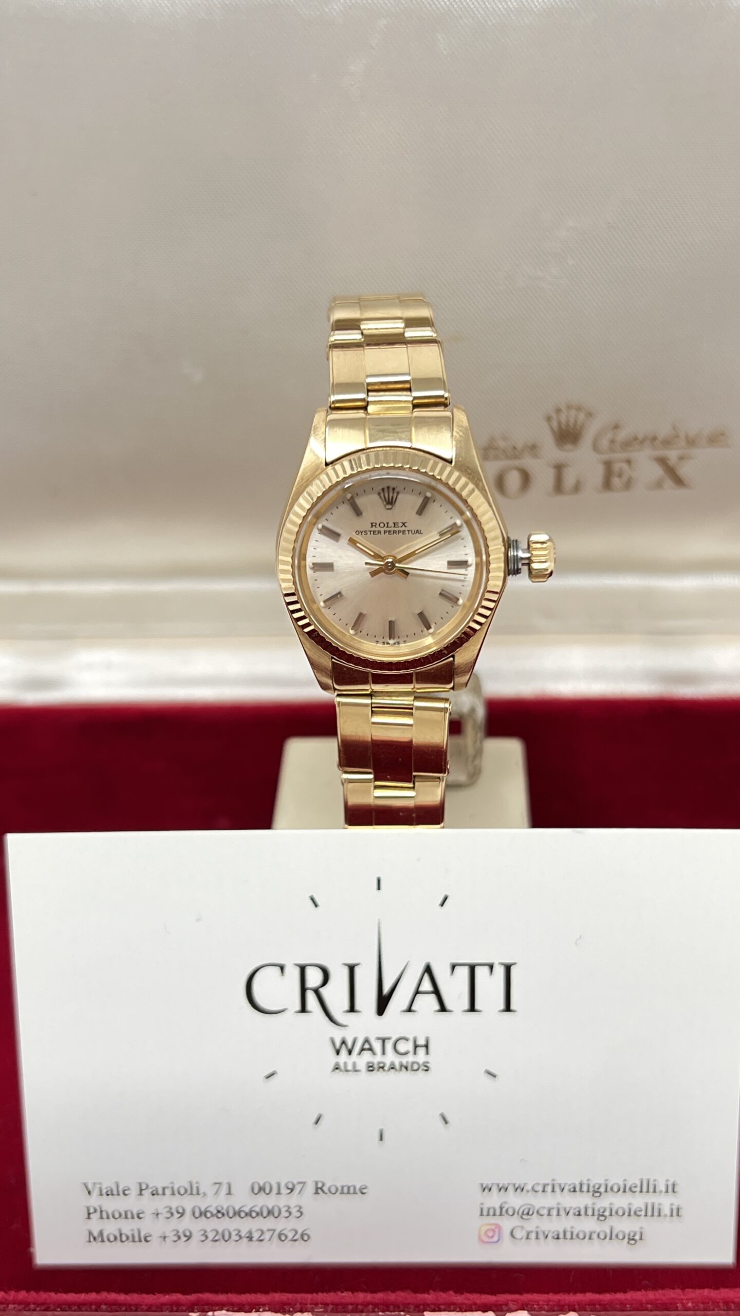 Rolex Oyster Perpetual Ref. 6719 Oro Giallo 18K Full Set + Service Rolex - immagine 5