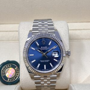 Rolex Datejust 41mm Ref 126334 Quadrante Blue mai indossato 2021