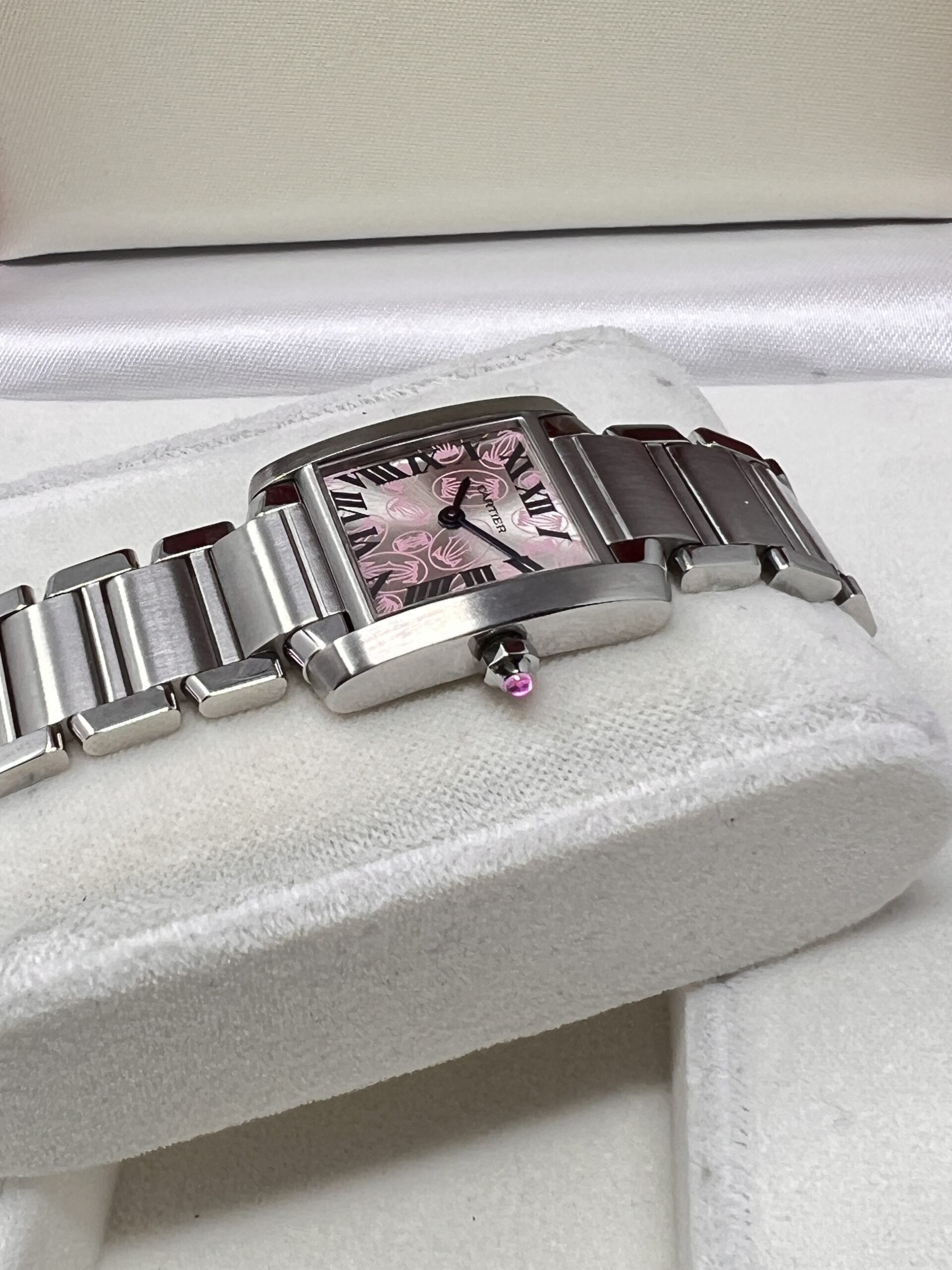 Cartier Tank Francaise Limited Edition Dial Pink Silver Ref 2384 - immagine 6