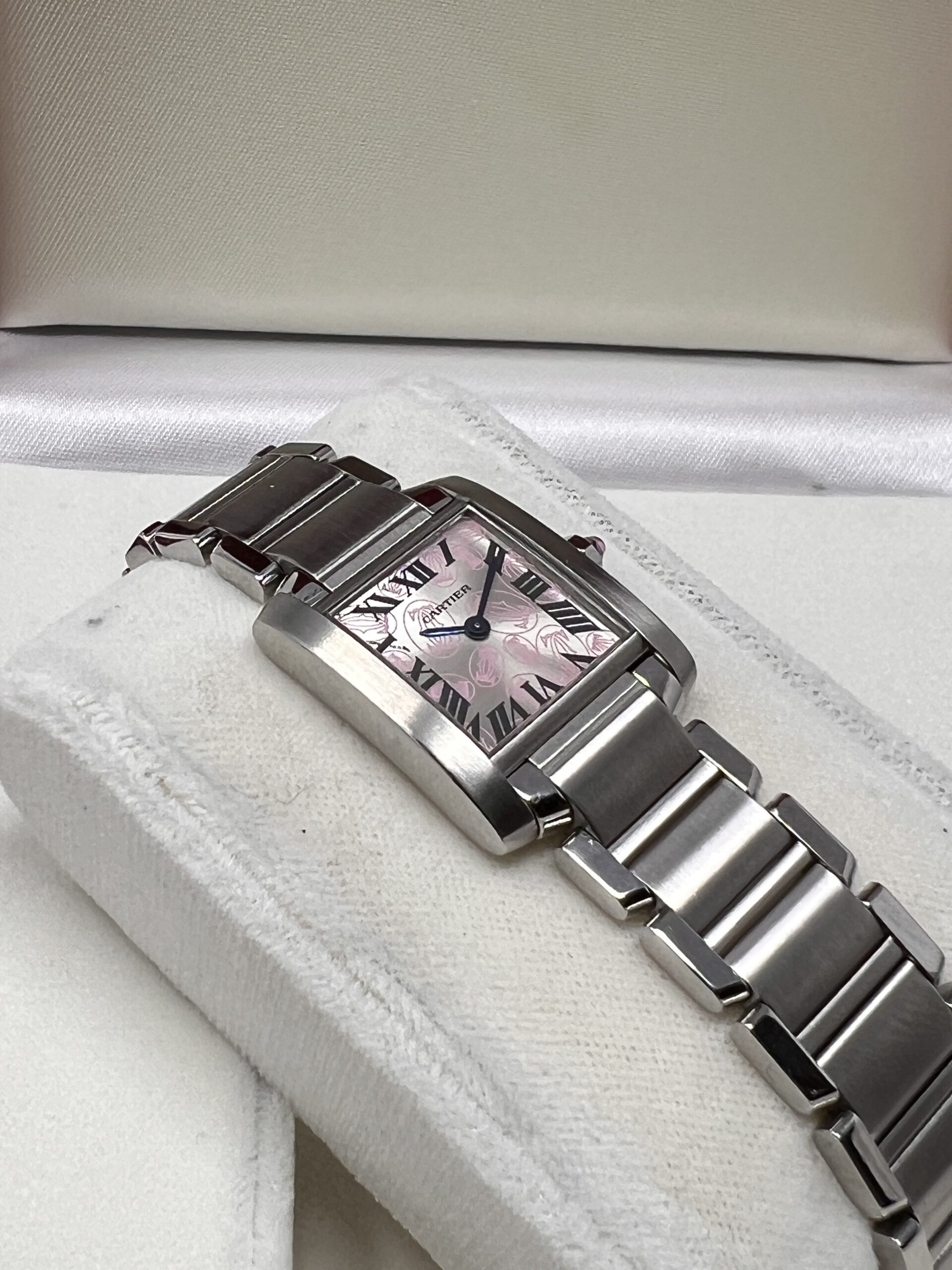 Cartier Tank Francaise Limited Edition Dial Pink Silver Ref 2384 - immagine 5
