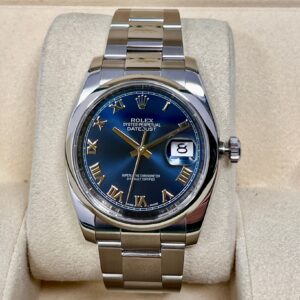 Rolex Datejust 36mm Ref 116200 Quadrante Blue Full Set 2017