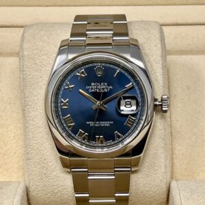 Rolex Datejust 36mm Ref 116200 Quadrante Blue Full Set 2017
