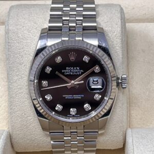 Rolex Datejust 36mm Ref 116234 Quadrante Nero Brill Full Set 2018