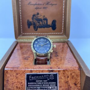 Eberhard & Co Tazio Nuvolari Ref 30047/C Oro Giallo 18kt Scatola e Estratto 1991