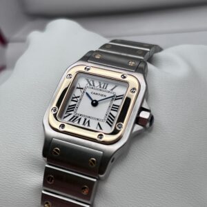 Cartier Santos Galbèe Lady Ref 1567 Acciaio e Oro