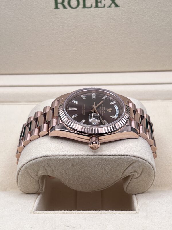 Rolex Daydate Choco Brill Oro Rosa Ref 228235 Garanzia Rolex 2020 - immagine 5