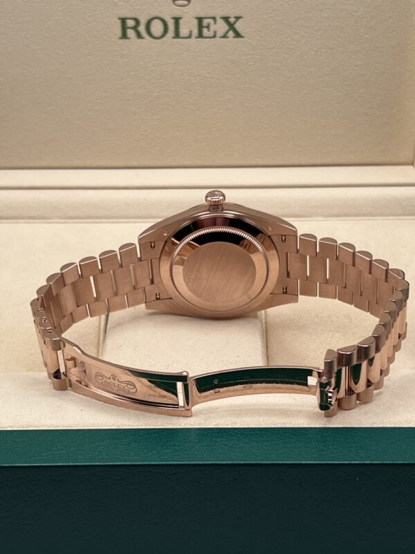 Rolex Daydate Choco Brill Oro Rosa Ref 228235 Garanzia Rolex 2020 - immagine 8