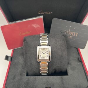 Cartier Tank Anglaise Acciaio e Oro Giallo 18Kt Ref W5310046-3485 Scatola e Garanzia Cartier 2018