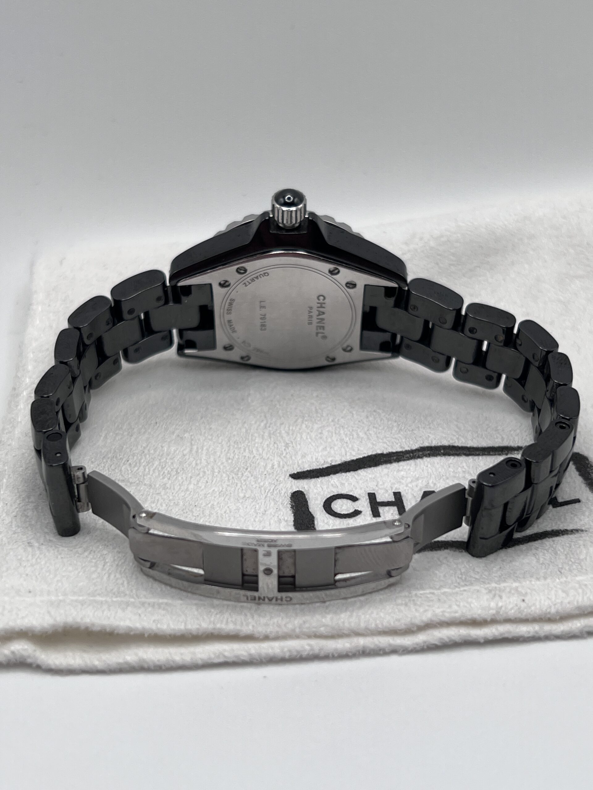Fibbia Franck Muller Originale In Ceramica Nera 18mm – Chiusura A Tang Per Cinturino Orologio