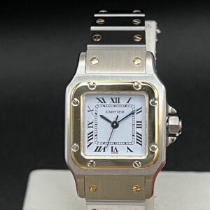 Cartier Santos Lady Acciaio e Oro Ref 0901 Automatico Garanzia Cartier ‘89