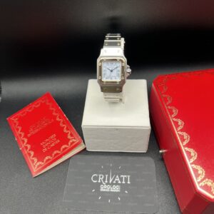 Cartier Santos Lady Acciaio e Oro Ref 0901 Automatico Garanzia Cartier ‘89