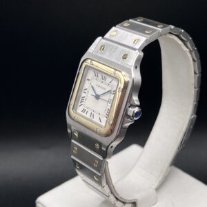 Cartier Santos Carree Acciaio e Oro Giallo 18Kt Automatic Ref. 2961 Garanzia Ufficiale Cartier 1986