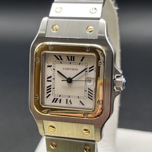 Cartier Santos Carree Acciaio e Oro Giallo 18Kt Automatic Ref. 2961 Garanzia Ufficiale Cartier 1986