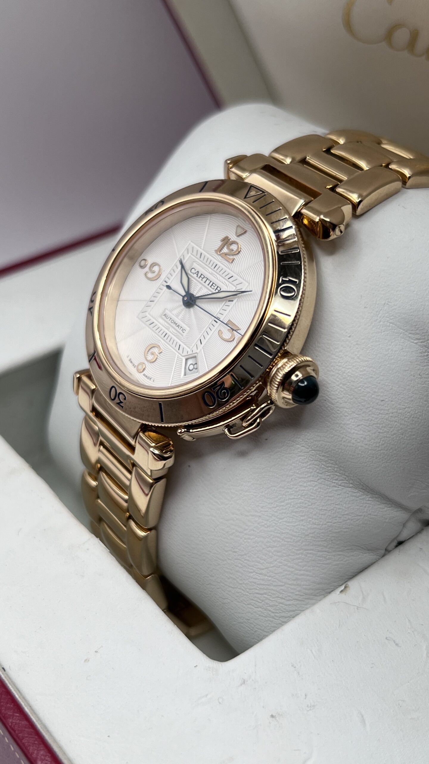 Cartier Pasha Ref 2392 Oro Giallo Braccialato - immagine 3