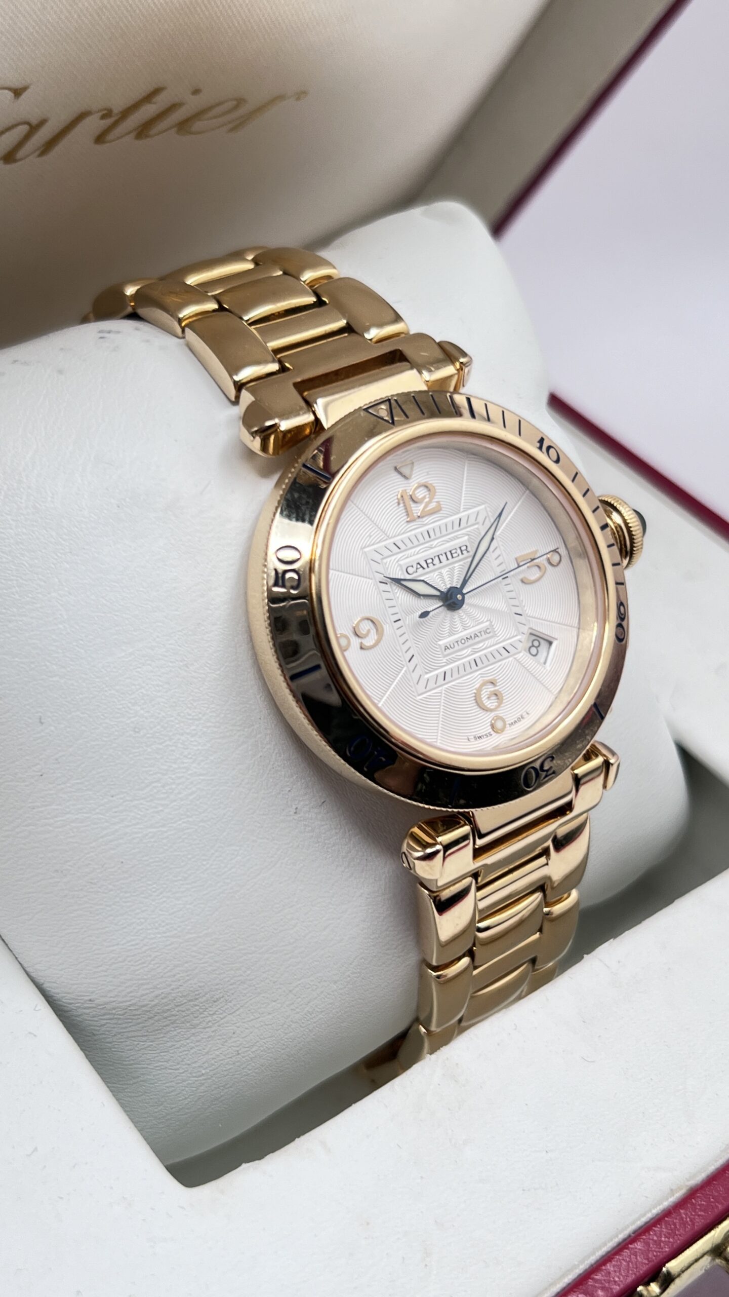 Cartier Pasha Ref 2392 Oro Giallo Braccialato - immagine 4