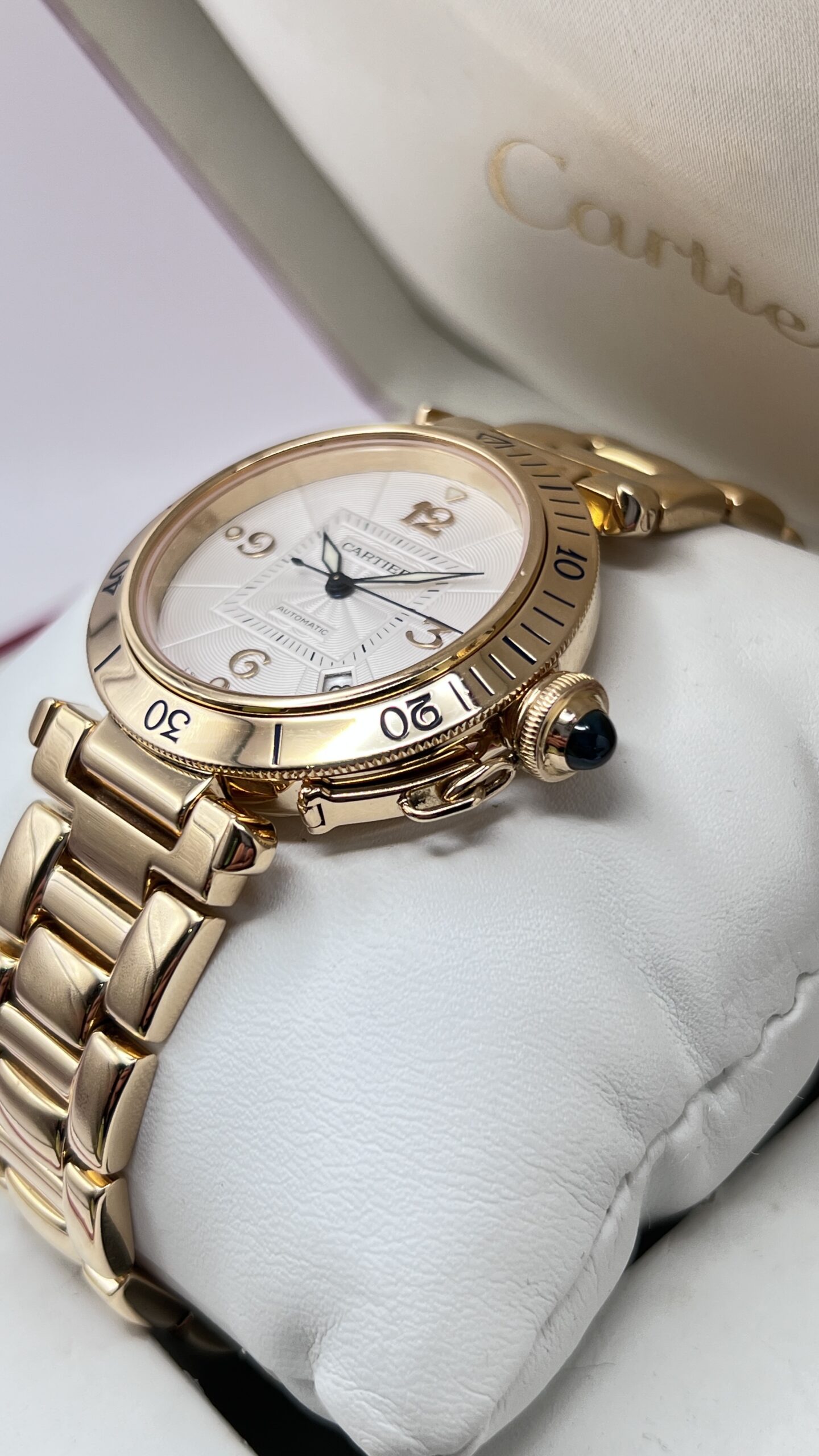 Cartier Pasha Ref 2392 Oro Giallo Braccialato - immagine 5