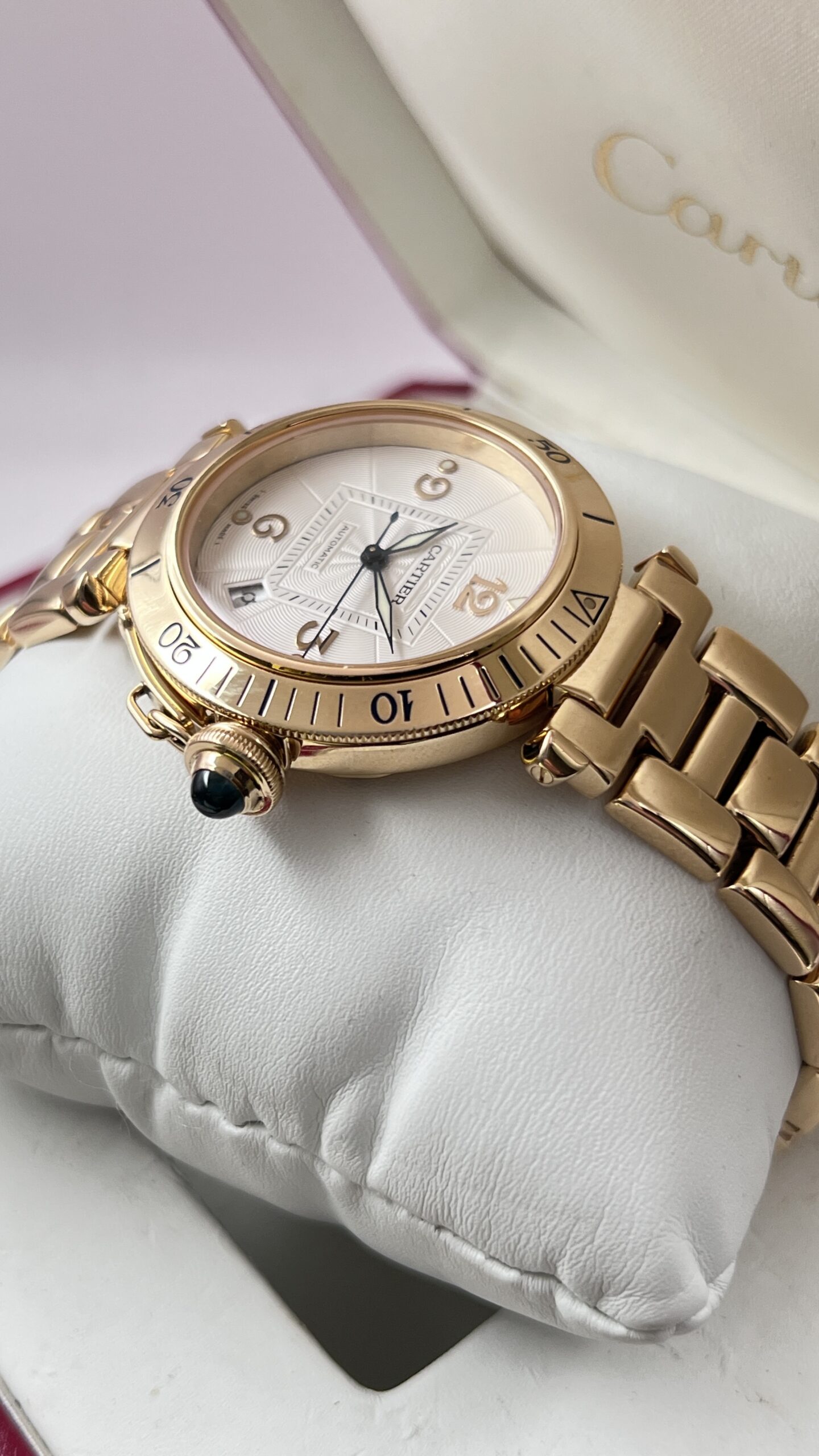 Cartier Pasha Ref 2392 Oro Giallo Braccialato - immagine 6