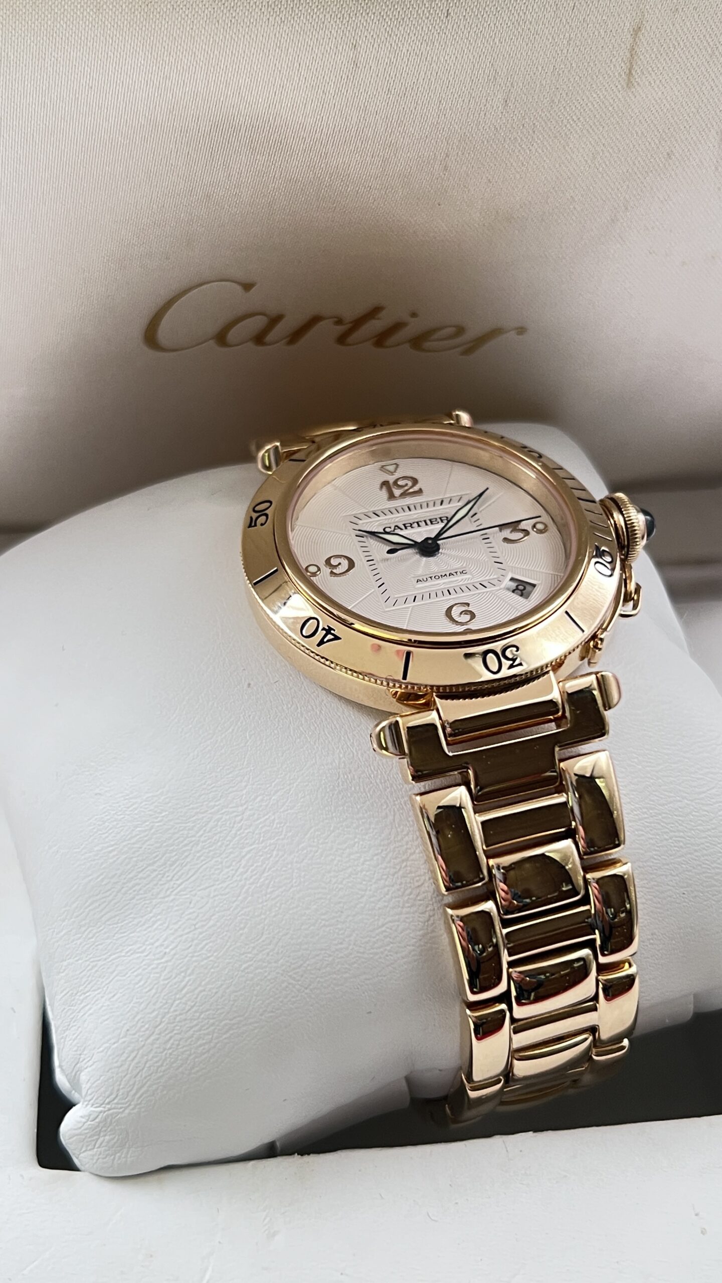 Cartier Pasha Ref 2392 Oro Giallo Braccialato - immagine 7