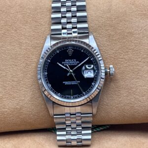 Rolex Datejust 36mm Ref 16234 Quadrante Nero Garanzia Ufficiale Rolex 1994