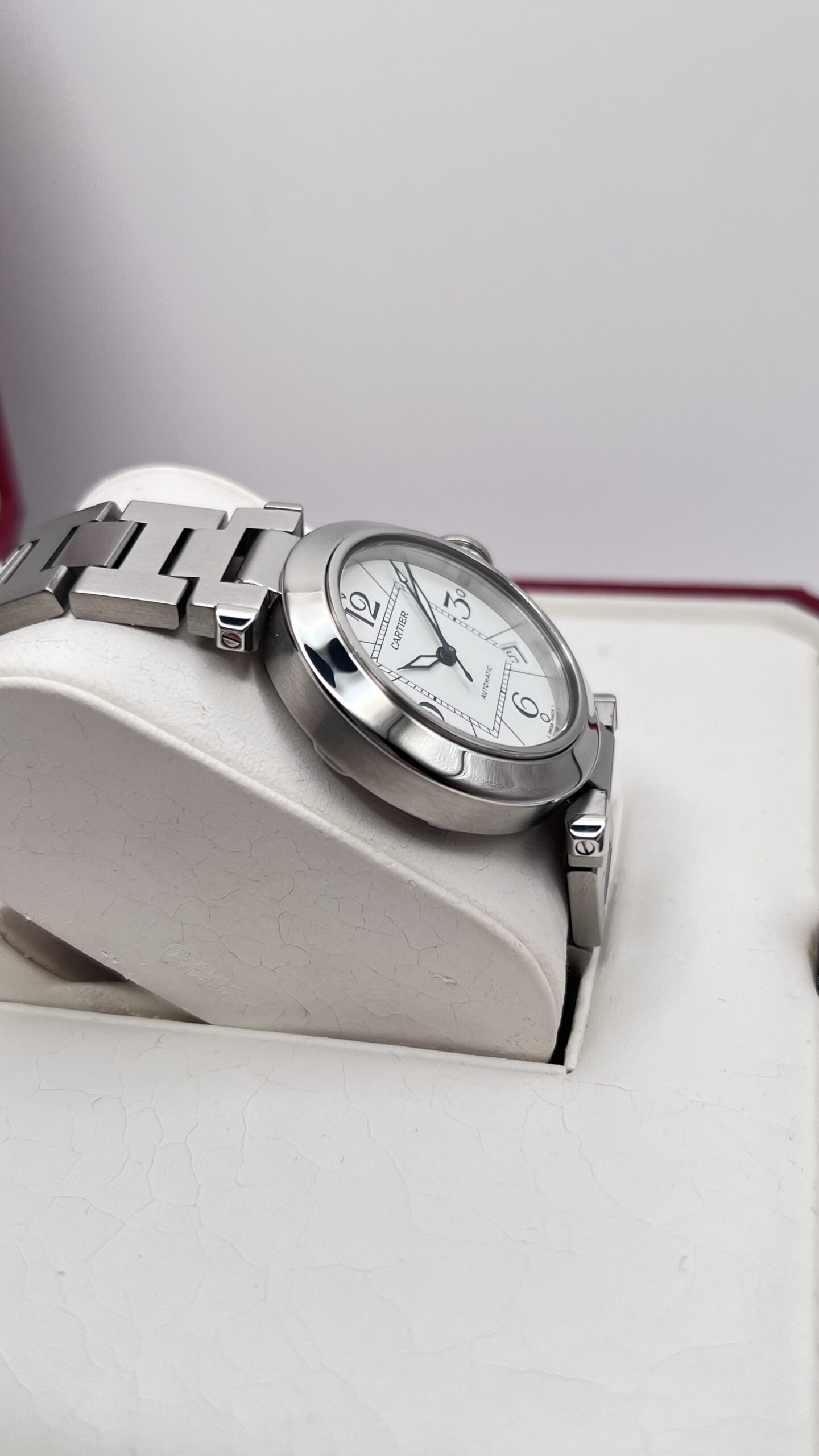 Cartier Pasha C Ref 2324 Quadrante Bianco Full Set 2005 - immagine 2