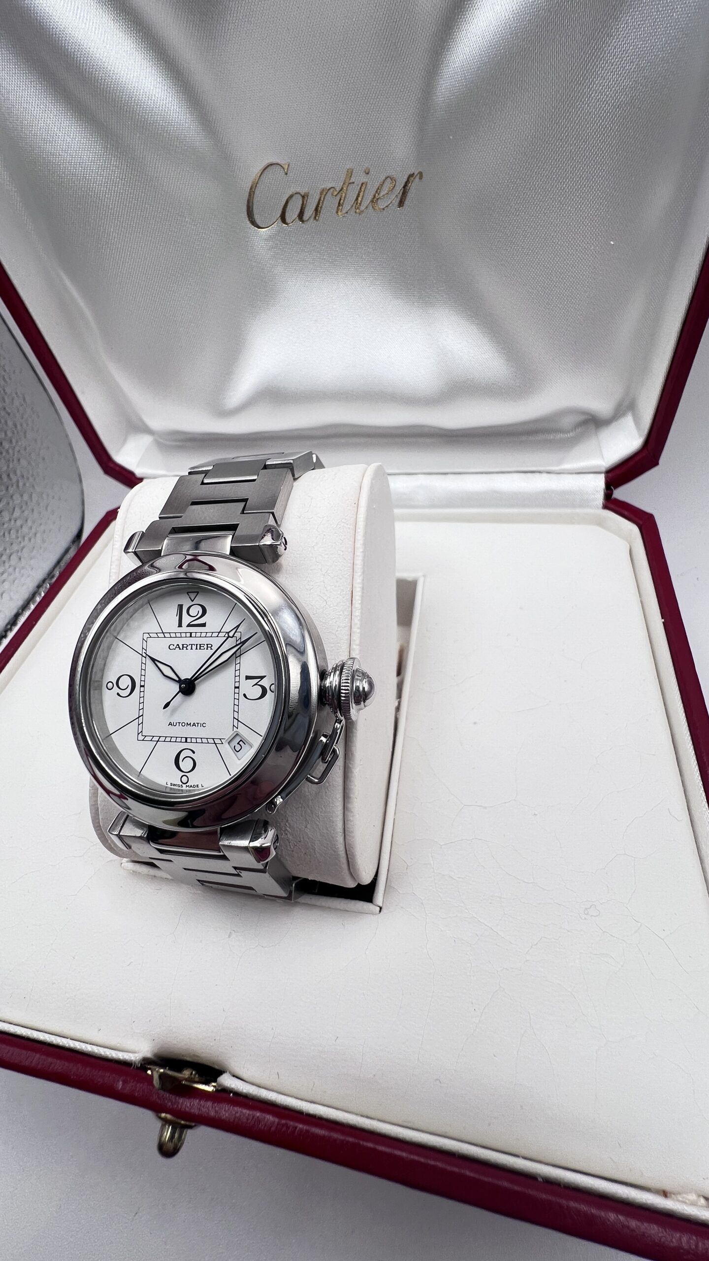 Cartier Pasha C Ref 2324 Quadrante Bianco Full Set 2005 - immagine 4