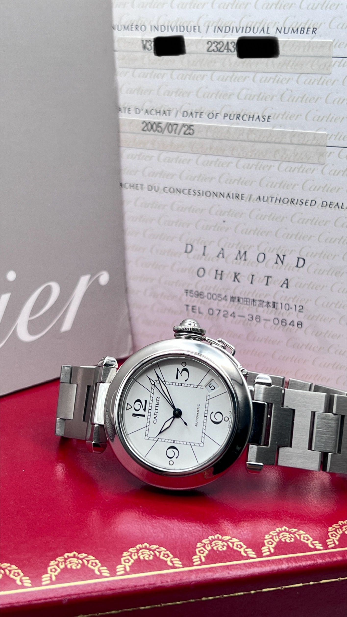 Cartier Pasha C Ref 2324 Quadrante Bianco Full Set 2005 - immagine 7