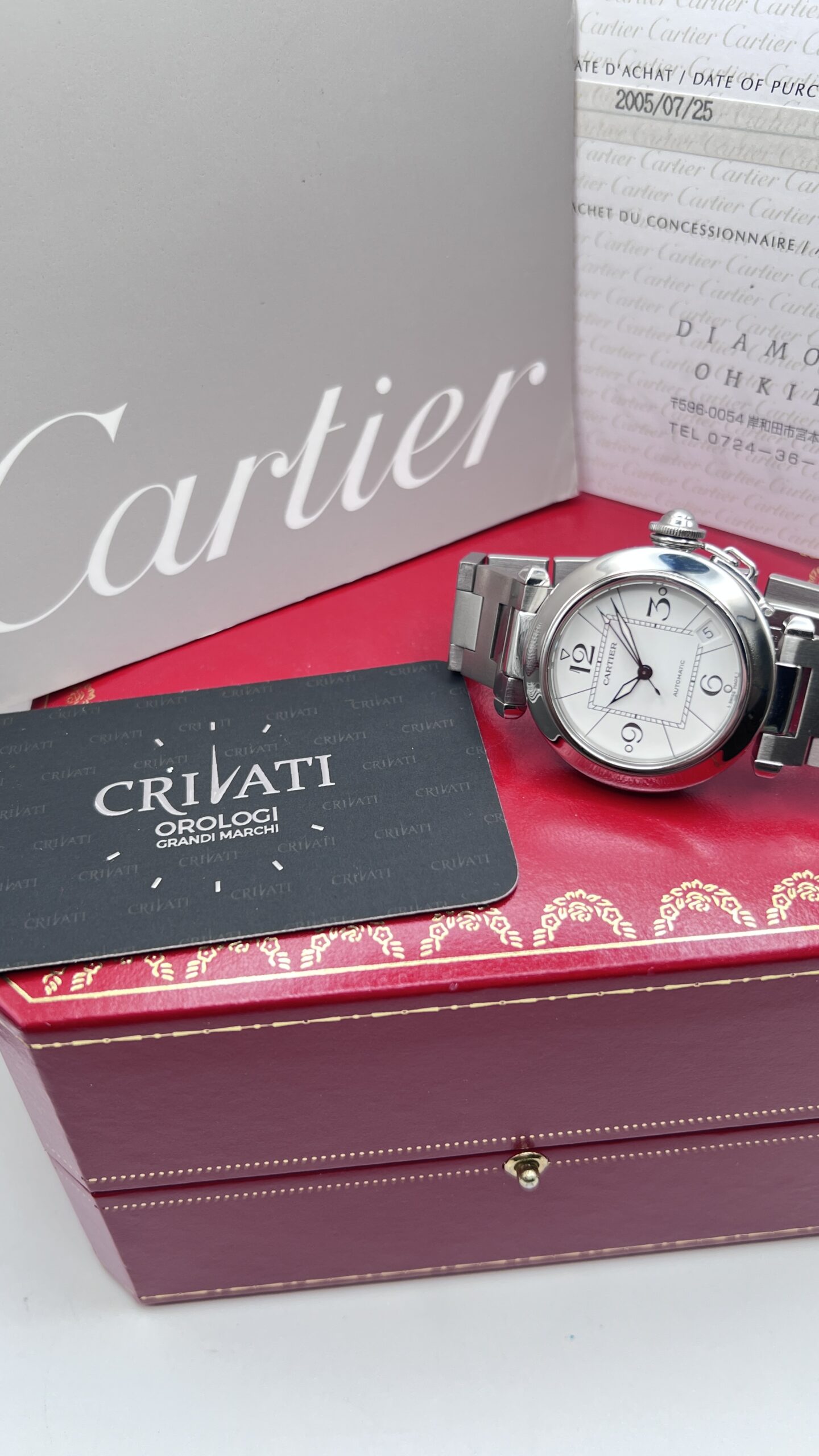 Cartier Pasha C Ref 2324 Quadrante Bianco Full Set 2005 - immagine 8