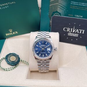 Rolex Datejust Blue Dial MOTIF Ref 126234 Full set Gar 2022