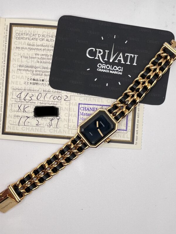 Chanel Première Ref LH0001 - placcato oro - Garanzia Chanel 1989 - immagine 9