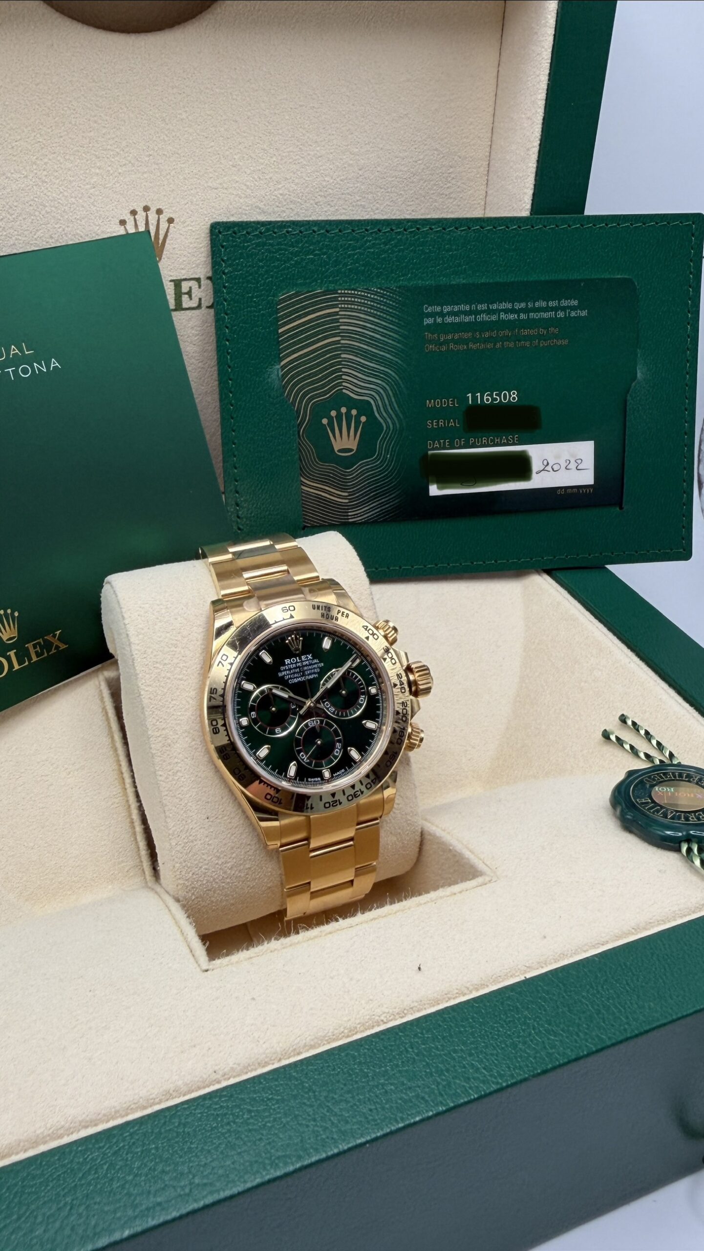 Rolex - Daytona Green Dial Ref. 116508 - immagine 10